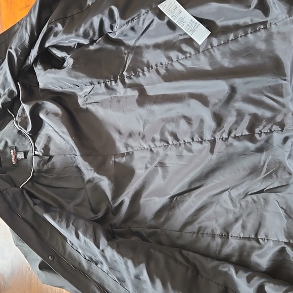 NWOT Kirkland Charcoal Hooded Trench Coat Jacket Raincoat Size XL - Picture 8 of 12